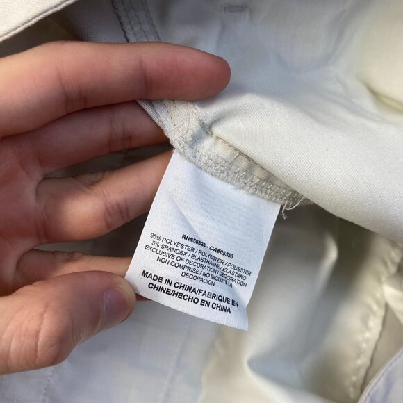 Nike Golf Tech Pants Mens 36x32 Ivory Dri Fit Straight Leg Preppy Classic - Picture 13 of 15